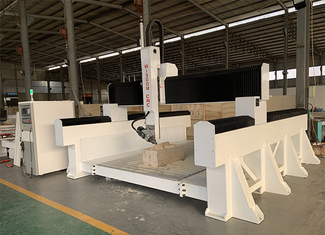 WS-2030-4A 4 Axis CNC Wooden Airplane 3D Model Wood Molding Machine