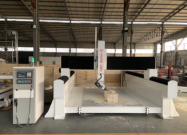 WS-2030-4A 4 Axis CNC Wooden Airplane 3D Model Wood Molding Machine
