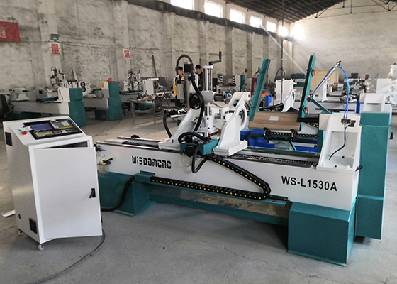 WS-L1530A Auto Loading Unloading CNC Wood Lathe Delivery
