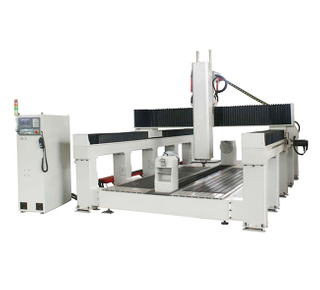 Economical 1300*2500*1000mm 4 Axis 180 Degree Spindle Rotating CNC Router For 3d Mould Making