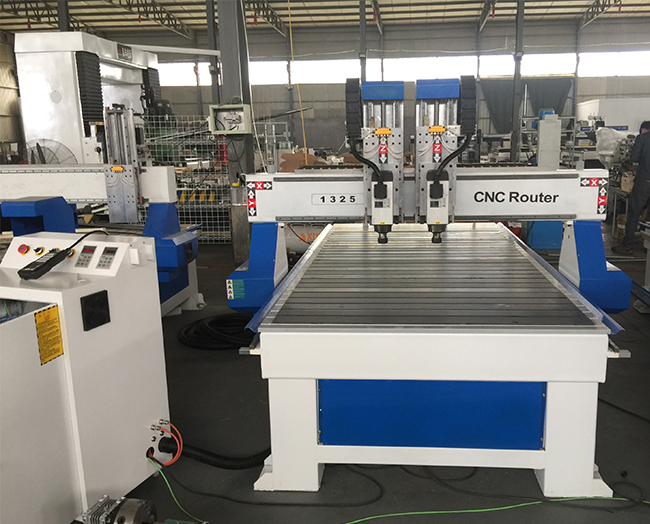 WS-D1325 Double head two spindle Wood CNC Router Delivery