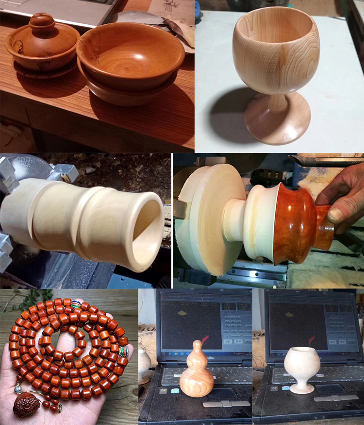 Mini wood lathe sample WISDOMCNC