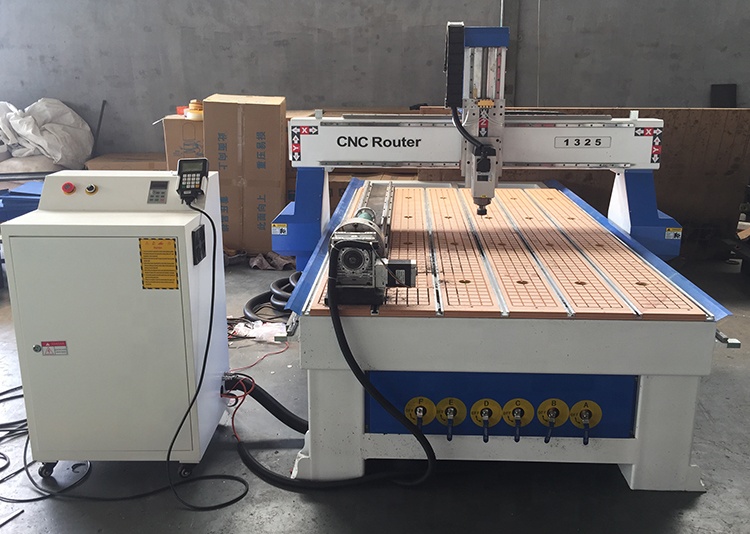 WS-R1325 1325 Wood 3D Engraving Woodworking CNC Router With 4 Axis Rotary