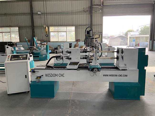 WS-L1516-4S 4 axis Engraving CNC Wood Lathe Machine Delivery