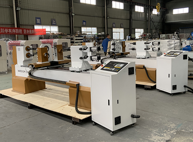 Double axis cnc wood lathe