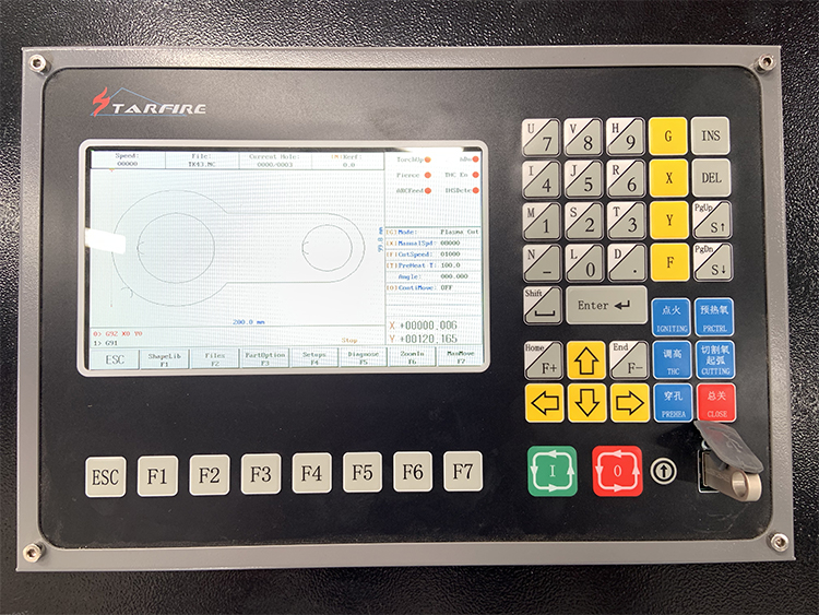 plasma cutting machine control