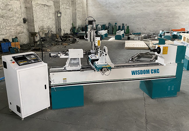 WS-L1530-4S CNC Wood Lathe with Spindle Carving Twisting Line