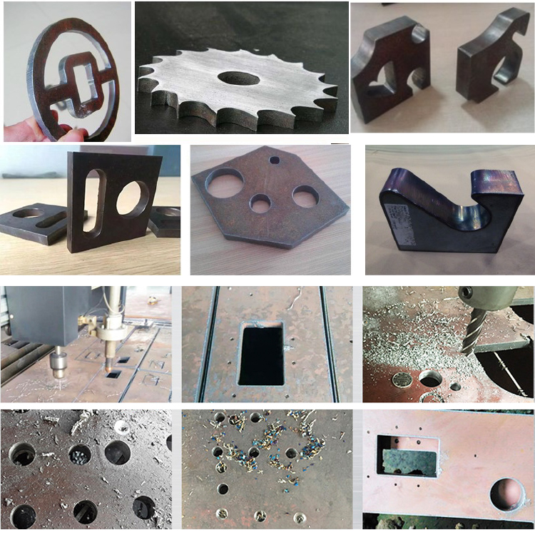 plasma cutting drilling sample