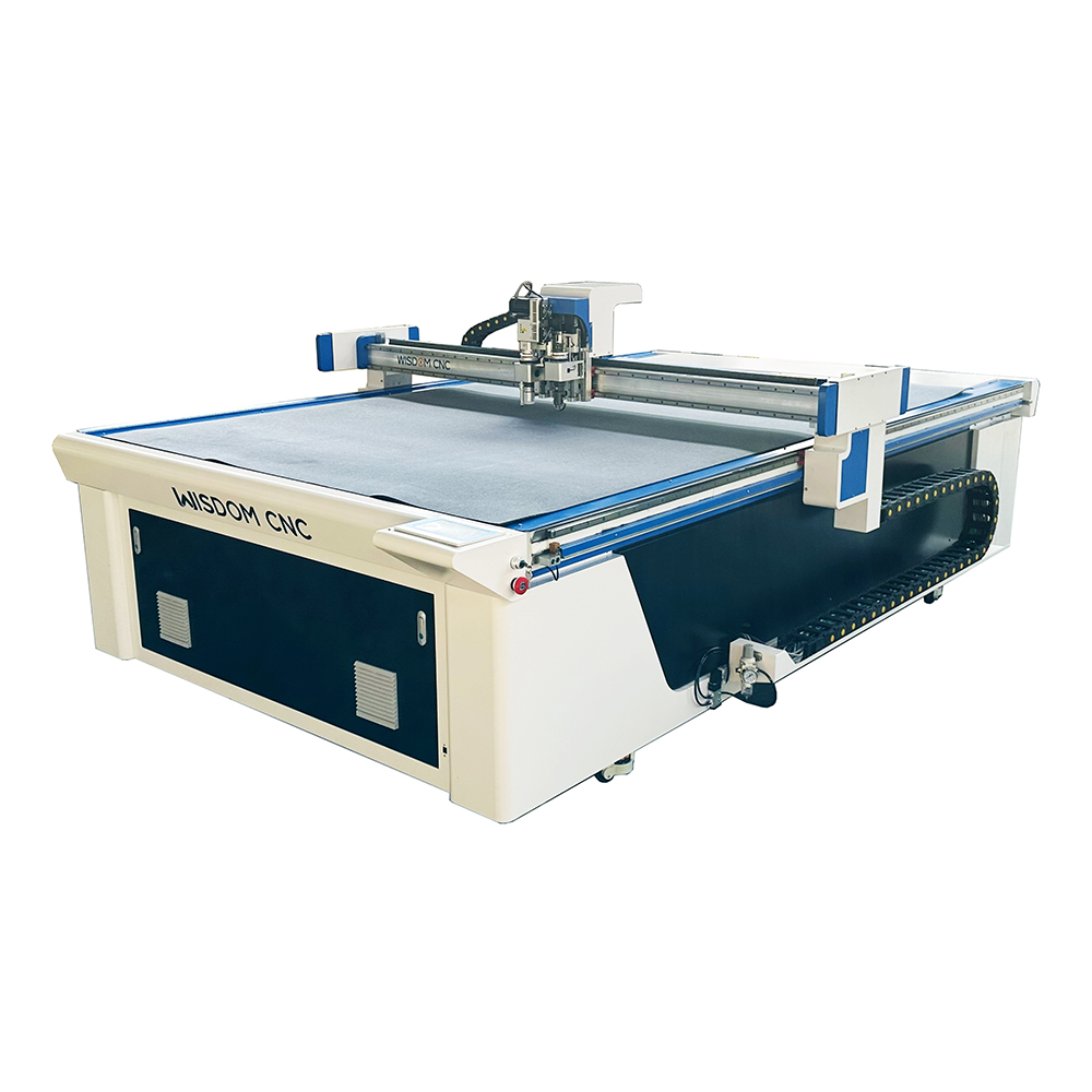 WS-K1625 CNC Oscillating Knife Cutting Machine with Crease Wheel And Pen-tool