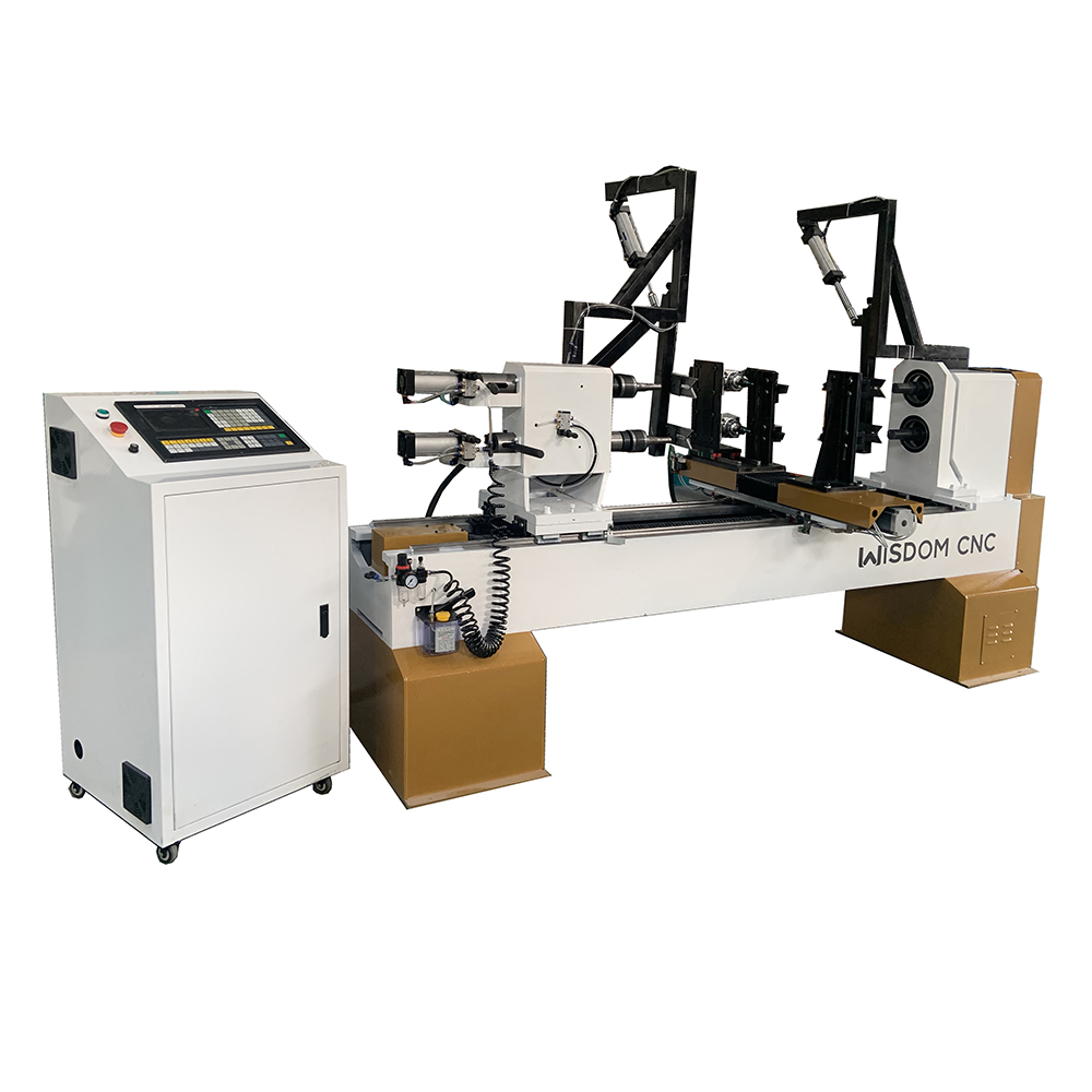 WS-L1516 Double Axis CNC Wood Lathe Machine with Auto Fixing Device