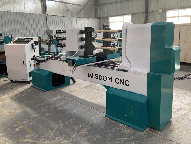 WS-L1512 Three Axis CNC Wood Turning Lathe Machine For Sale