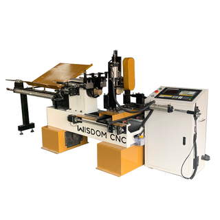 Heavy Auto Feeding Small CNC Wood Lathe Machine with Polisher