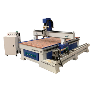 WS-R1325 4 Axis Wood Rotary CNC Router for 3D Sculpture Cylinder Engraving