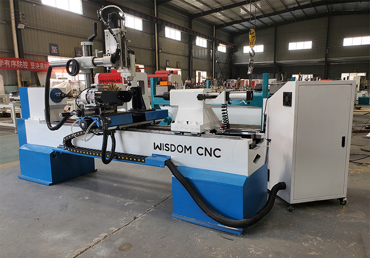 New 4 Axis CNC Wood Turning Polishing Engraving Machine Delivery