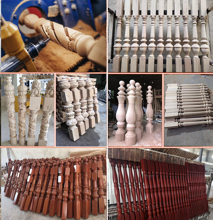 automatic cnc wood lathe sample