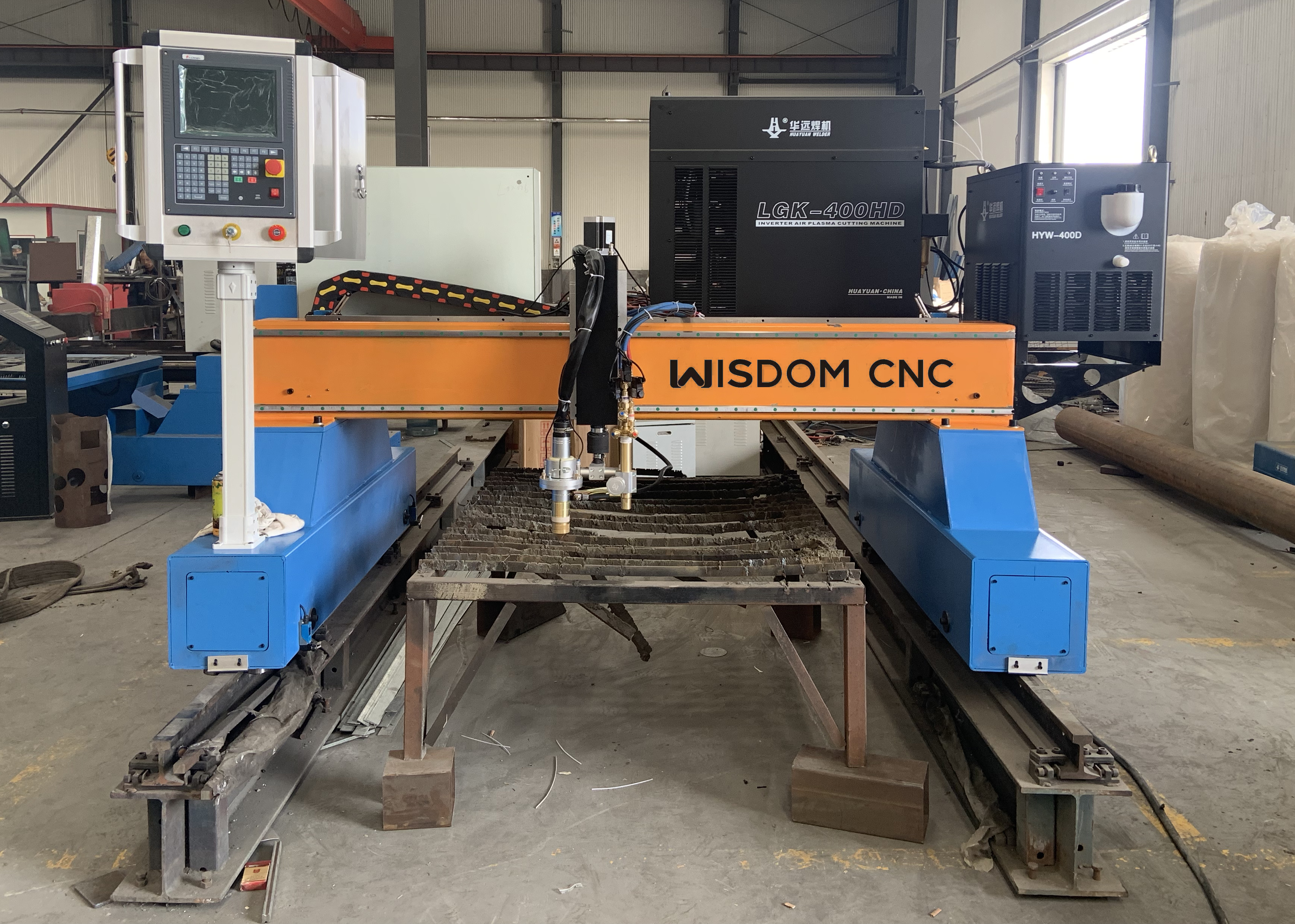 16mm Metal Gantry CNC Plasma Cutting Machine Testing