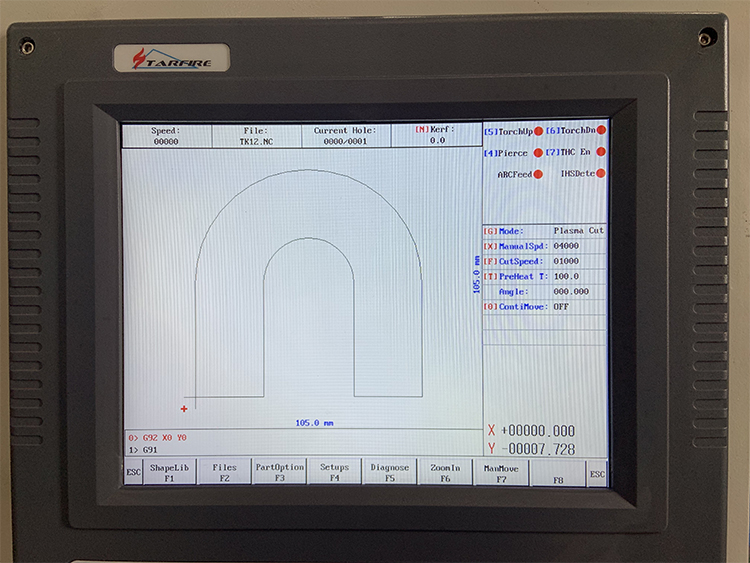 gantry plasma cutting machine starfire system