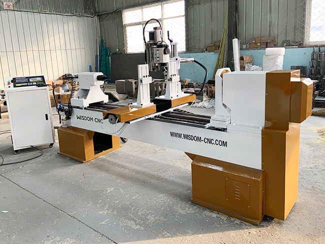 WS-L1530-4S CNC Wood Lathe Machine For Milling and Engraving Delivery