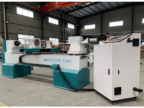 WS-L1530 Single Axis Double Blades CNC Wood Lathe Ready for Delivery
