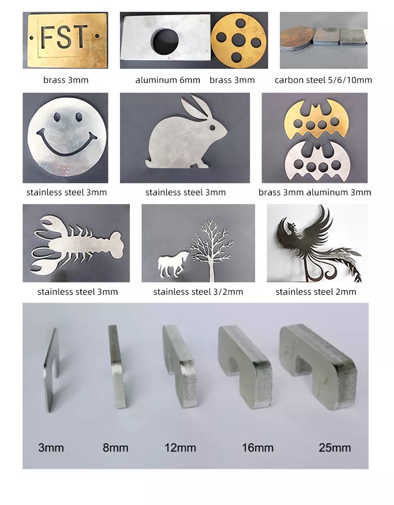 fiber laser cutting machine sample