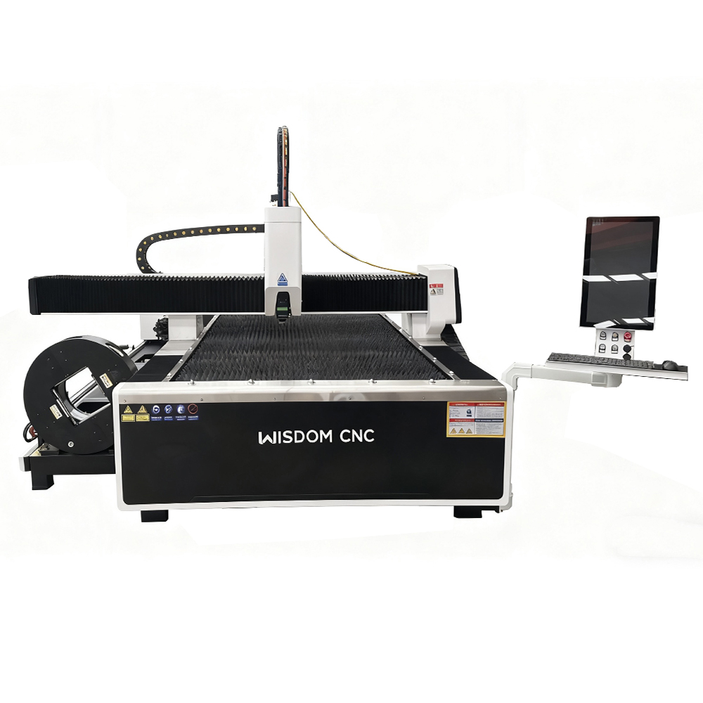 WS-F1530T Table Fiber Laser Cutting Machine Combined with Tube