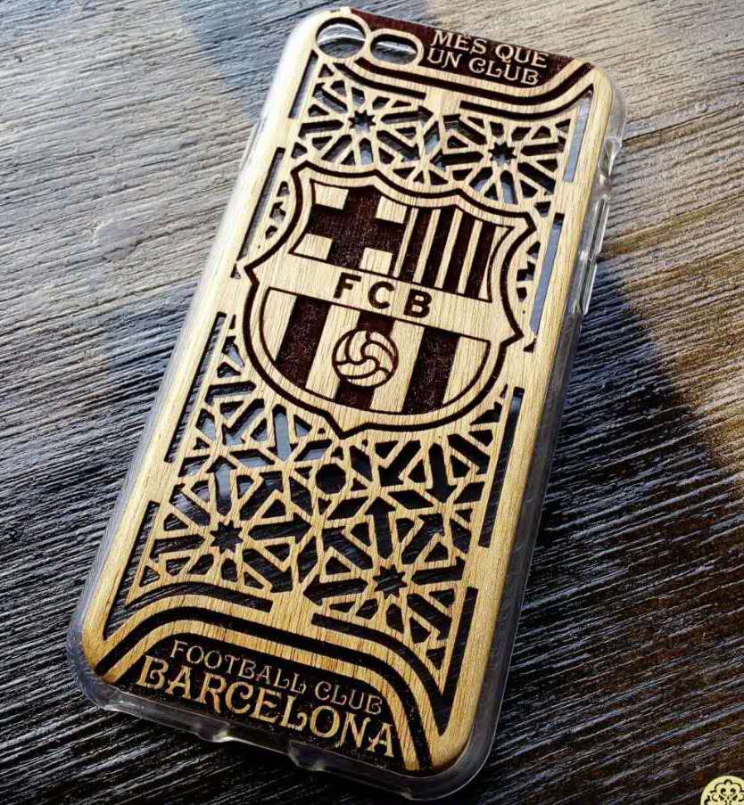 Phone cover laser engraving
