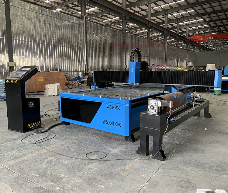 WS-P1530R Metal Plasma Cutting Machine with Rotary