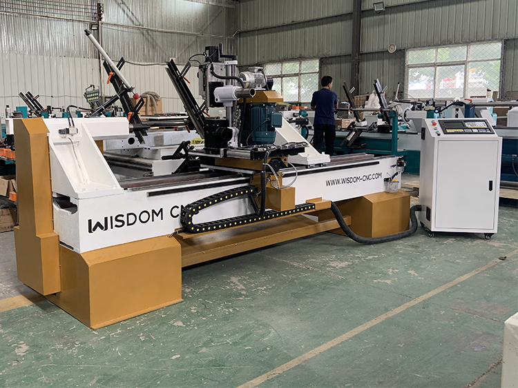 Working video of WISDOM CNC ATC Wood Lathe Machine